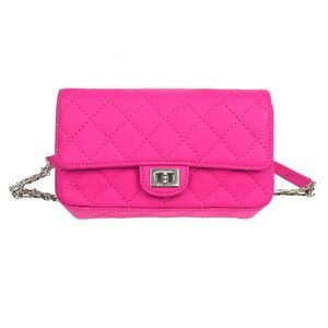 Chanel Reissue 2.55 Flap Clutch Quilted Aged Calfskin Pink Leather Shoulder Bag
